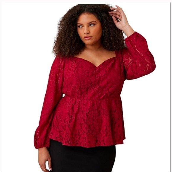torrid Tops - Torrid Scarlet Blouse